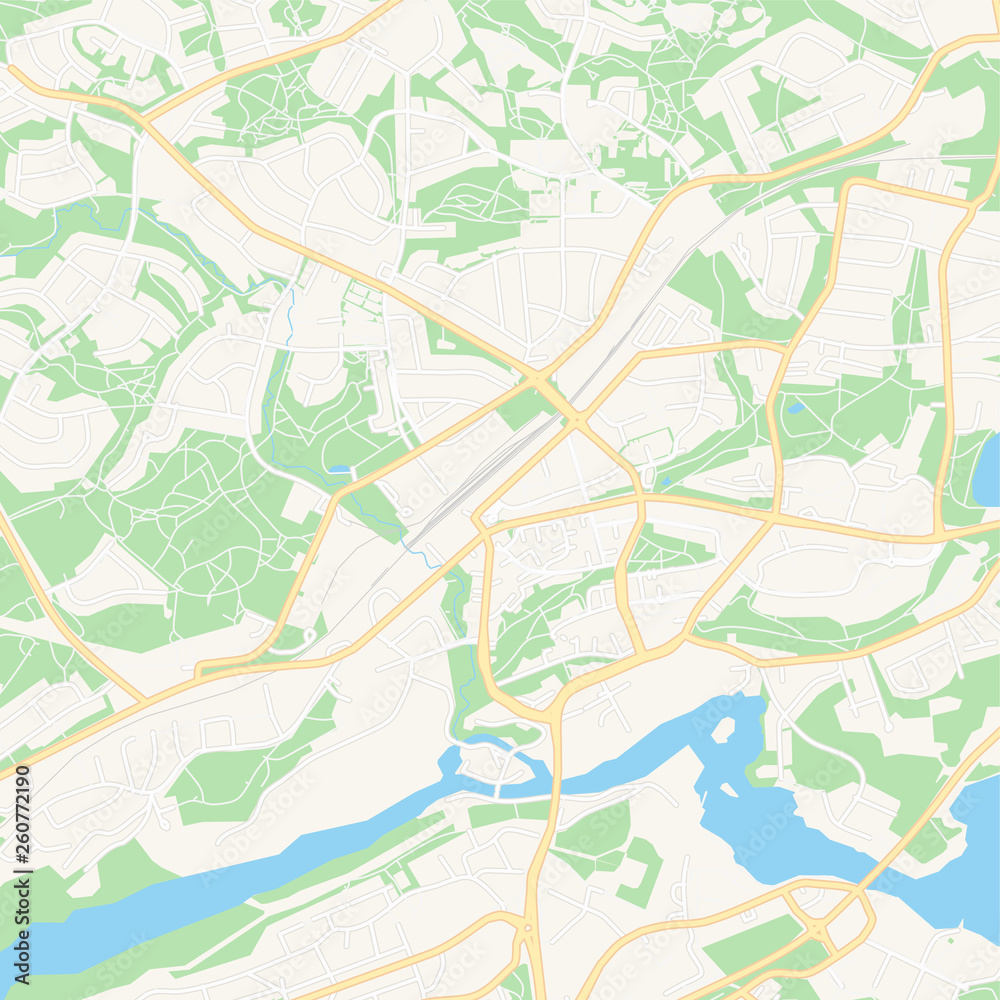 Fototapeta premium Nokia, Finland printable map
