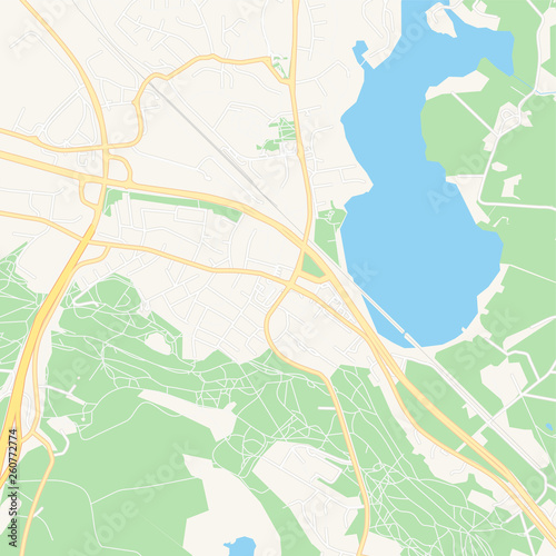 Ylojarvi, Finland printable map