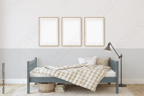 Toddler room. 3d render.