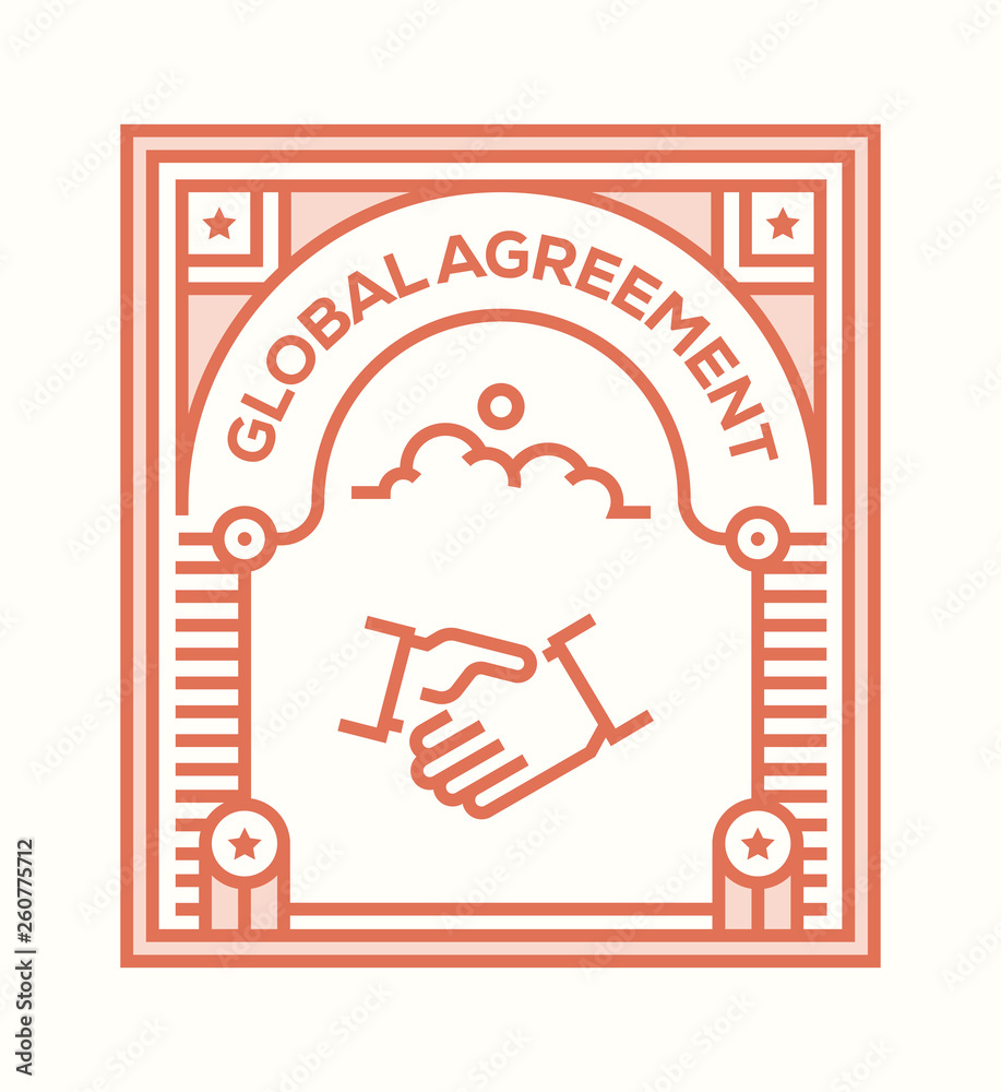 GLOBAL AGREEMENT ICON CONCEPT GLOBAL AGREEMENT ICON CONCEPT