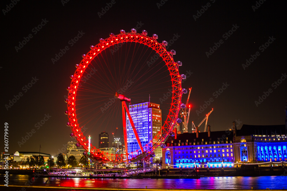 London eye de noche