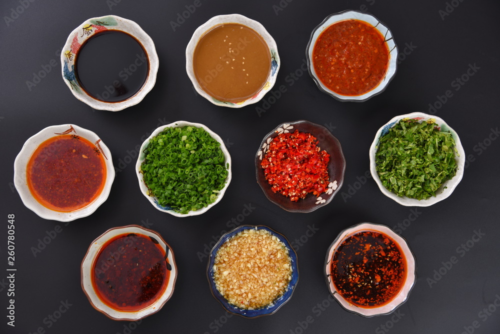 set of spices isolated on white background set of spices isolated on white background