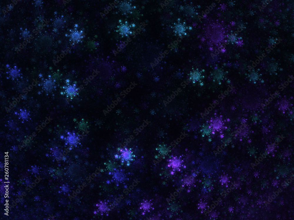 Blue multicolor fractal texture background