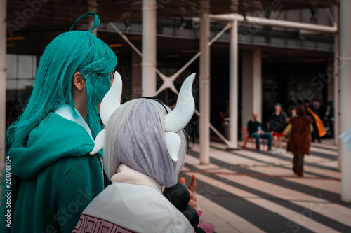 Photography Close ups of Japanese devil characters from famous comic books