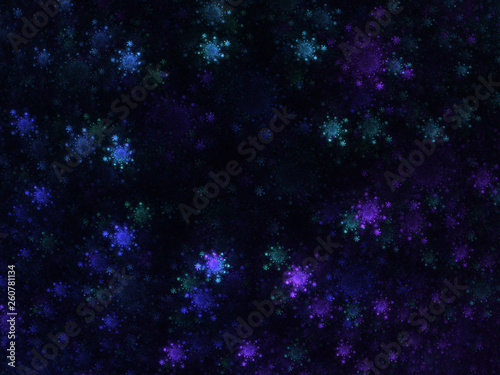 Blue multicolor fractal texture background