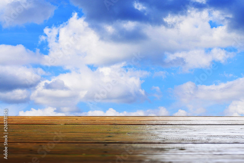 blue sky and clouds