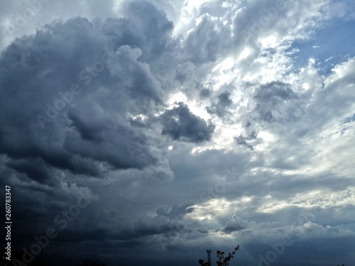 beautiful clouds before a thunderstorm