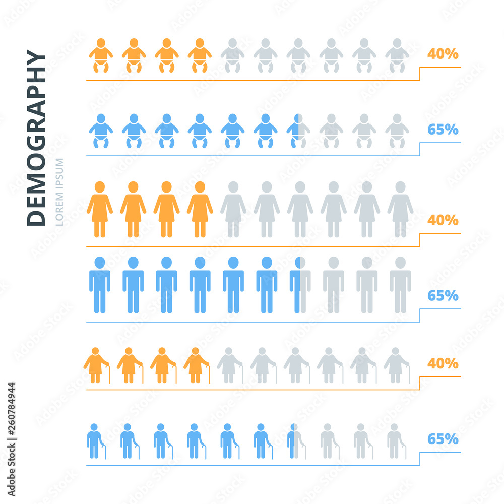 Infographics elements people