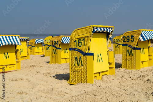 Strandkörbe in Duhnen, Cuxhaven
