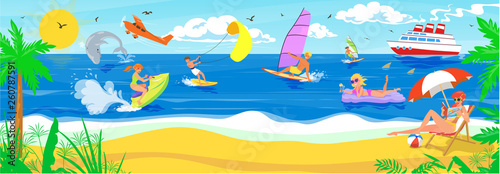 Watersports at the beach
