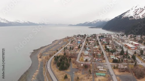 Spring views of Resurrection bay and Seward Alaska