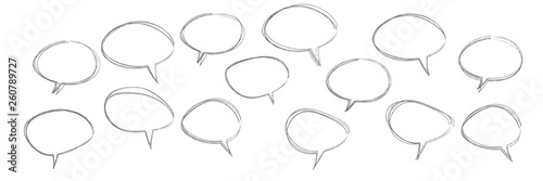 Speech bubbles scribble