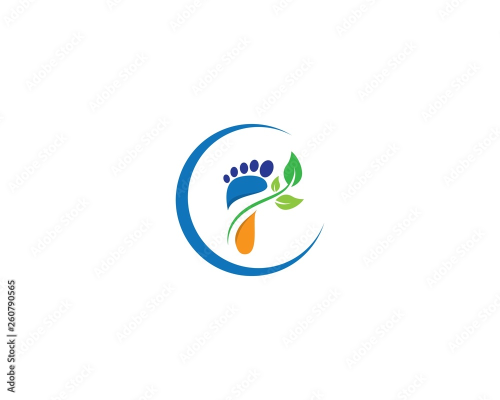 Foot therapist logo vector Foot therapist logo vector