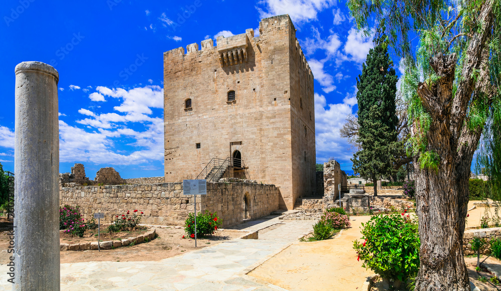 Landmarks of Cyprus -  Kolossi castle in Limassol area.