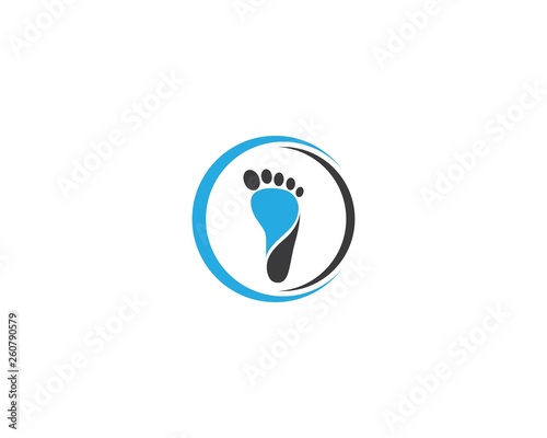 Foot therapist logo vector