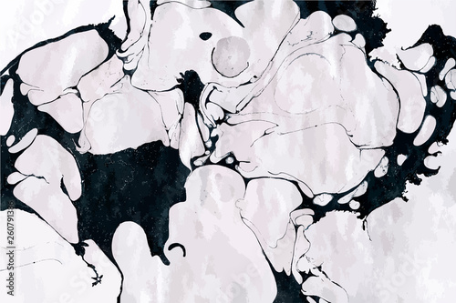 Black and white marble vector background.