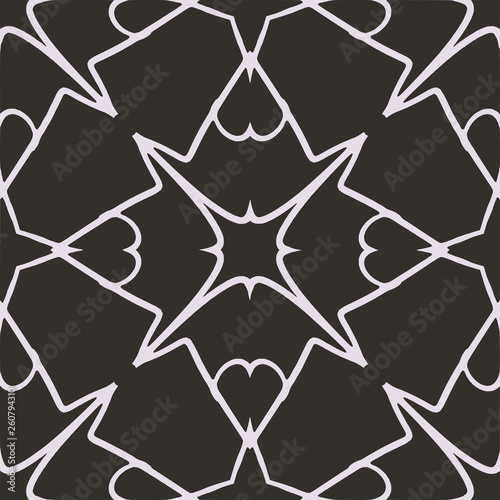 Pattern tile  ornate geometric pattern and two-tone abstract background