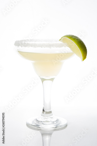 Wallpaper Mural Margarita cocktails with lime in glass isolated on white background Torontodigital.ca