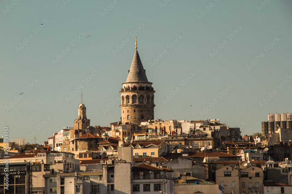 Galata Tower on a sunny day