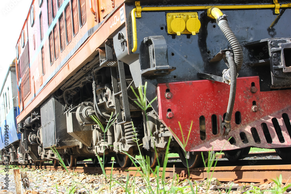 Old Dlesel Alsthom locomotive