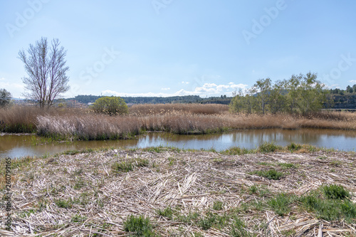 Paisajes de la ribera del rio ebro en flix - Ribera d'ebre - Tarragona