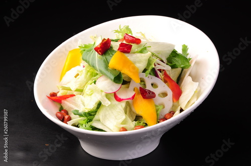 fresh salad in a bowl