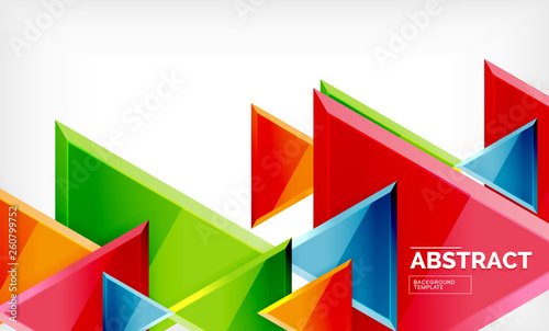 Free Download Triangular low poly background design, multicolored triangles - GFXLoad