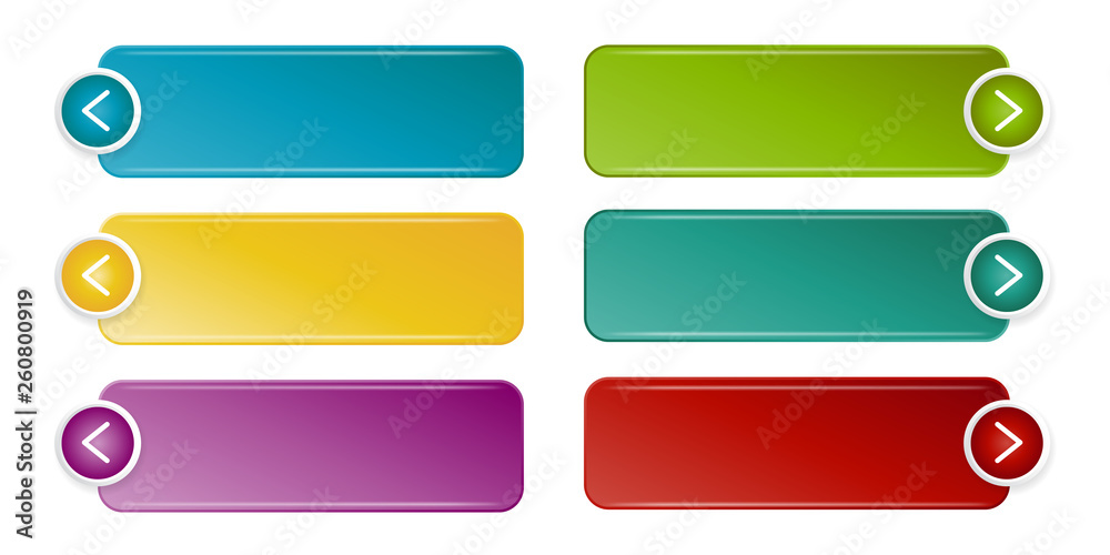 Empty web button set. Empty web button set.