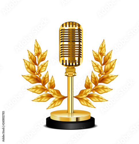 Gold Award Desktop Microphone 