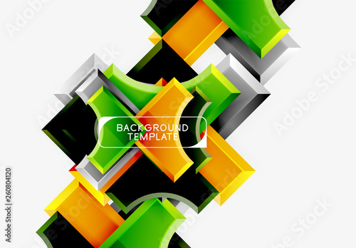 Geometric shapes abstract background