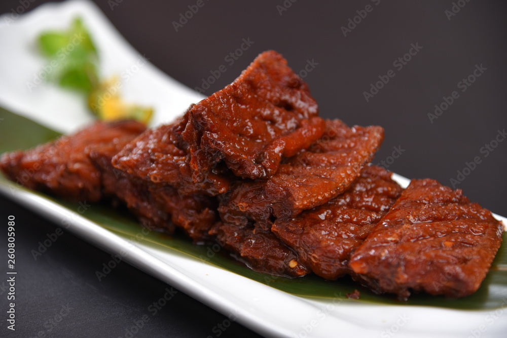 meat with sauce