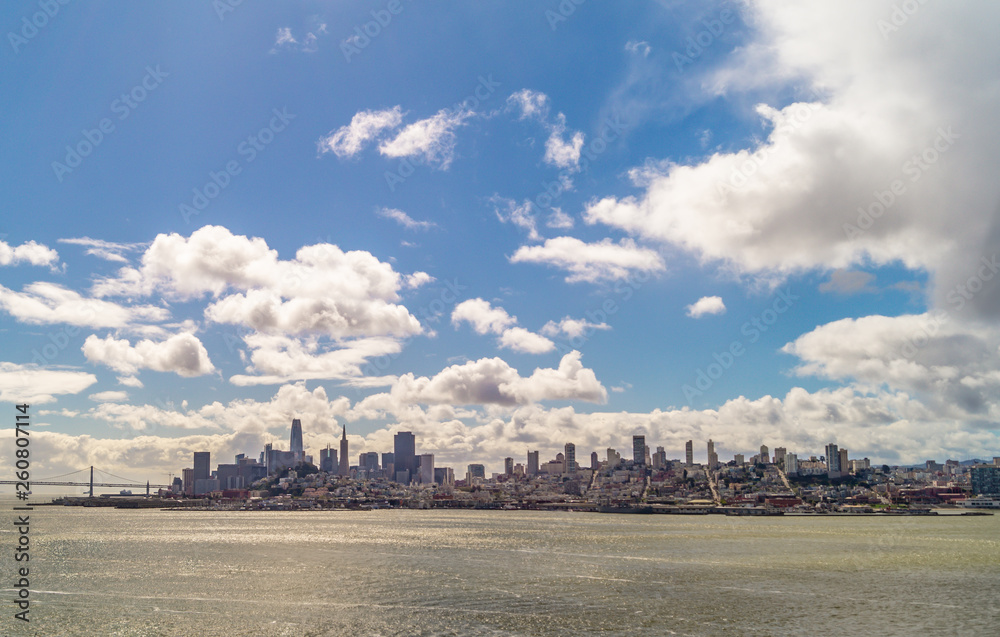 Naklejka premium San Francisco skyline horizontal