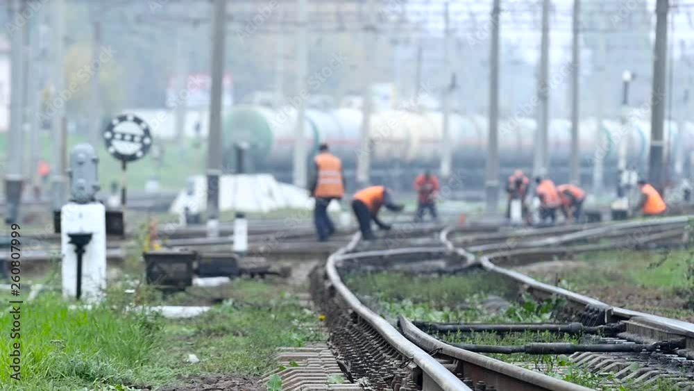 Worker team assure railway service in main train station