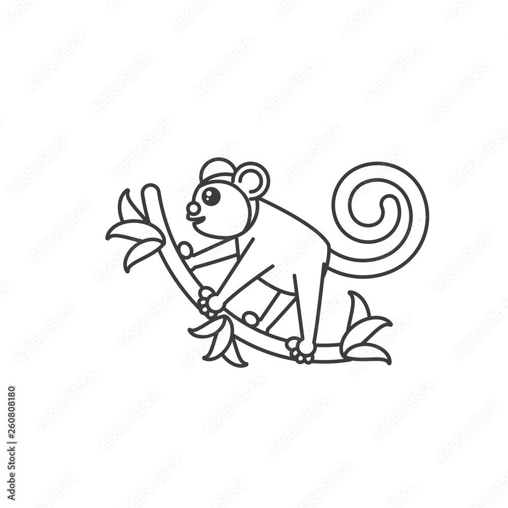 monkey animal isolated icon monkey animal isolated icon
