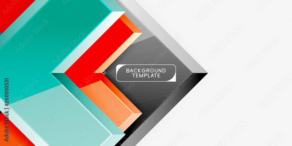 Glossy arrows geometric background Glossy arrows geometric background