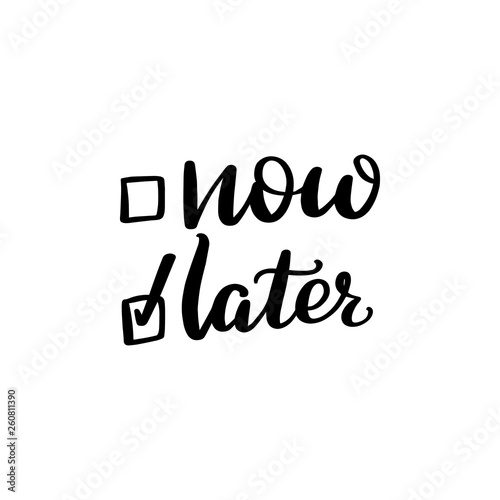 brush lettering now or later