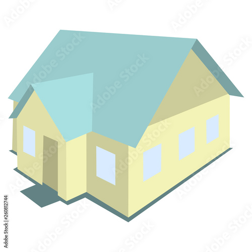 House model vector illustration isolated on white background