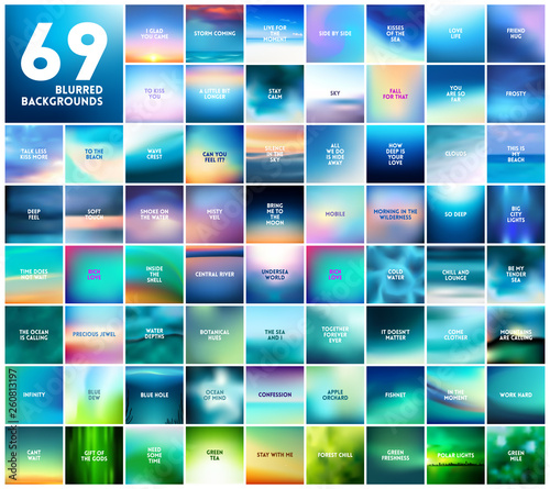 Tablou canvas 69 abstract blue turquoise and green smooth blurred vector backgrounds for desig