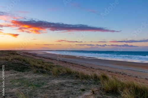 Sonnenuntergang am Meer, Frankreich