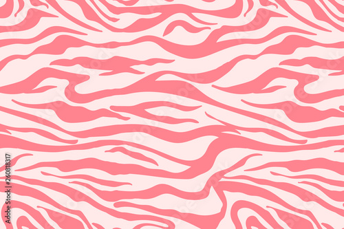 Vector illustration of zebra pattern. Simple abstract background