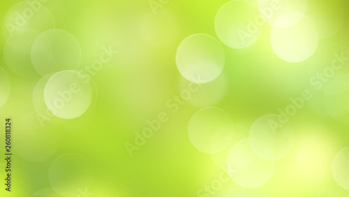 Abstract green background with bokeh photo