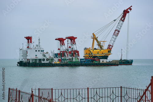 cranes in port