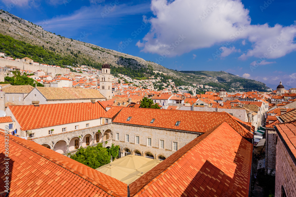Dubrovnik old town, a popular tourist destination in Croatia
