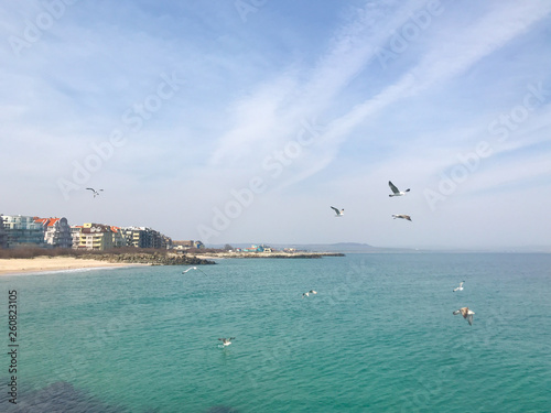 Beautiful View To The Sea In Pomorie, Bulgaria.