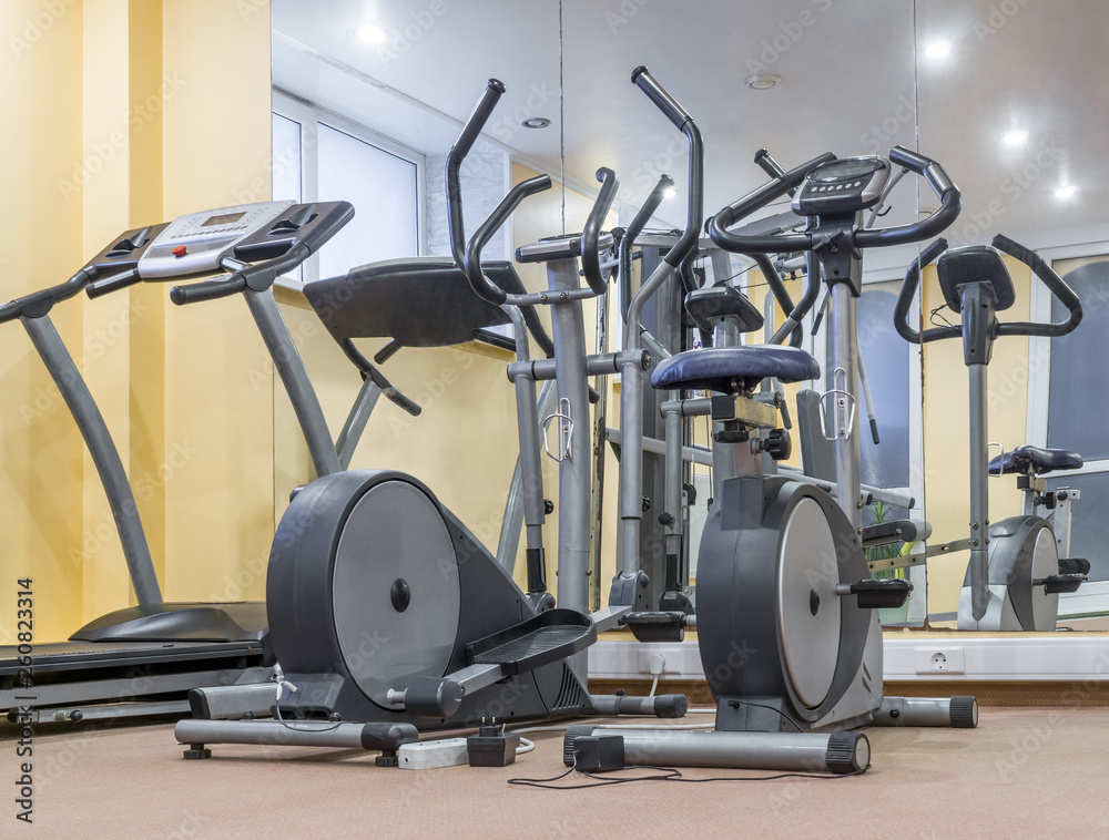 Fototapeta premium Equipment in gym