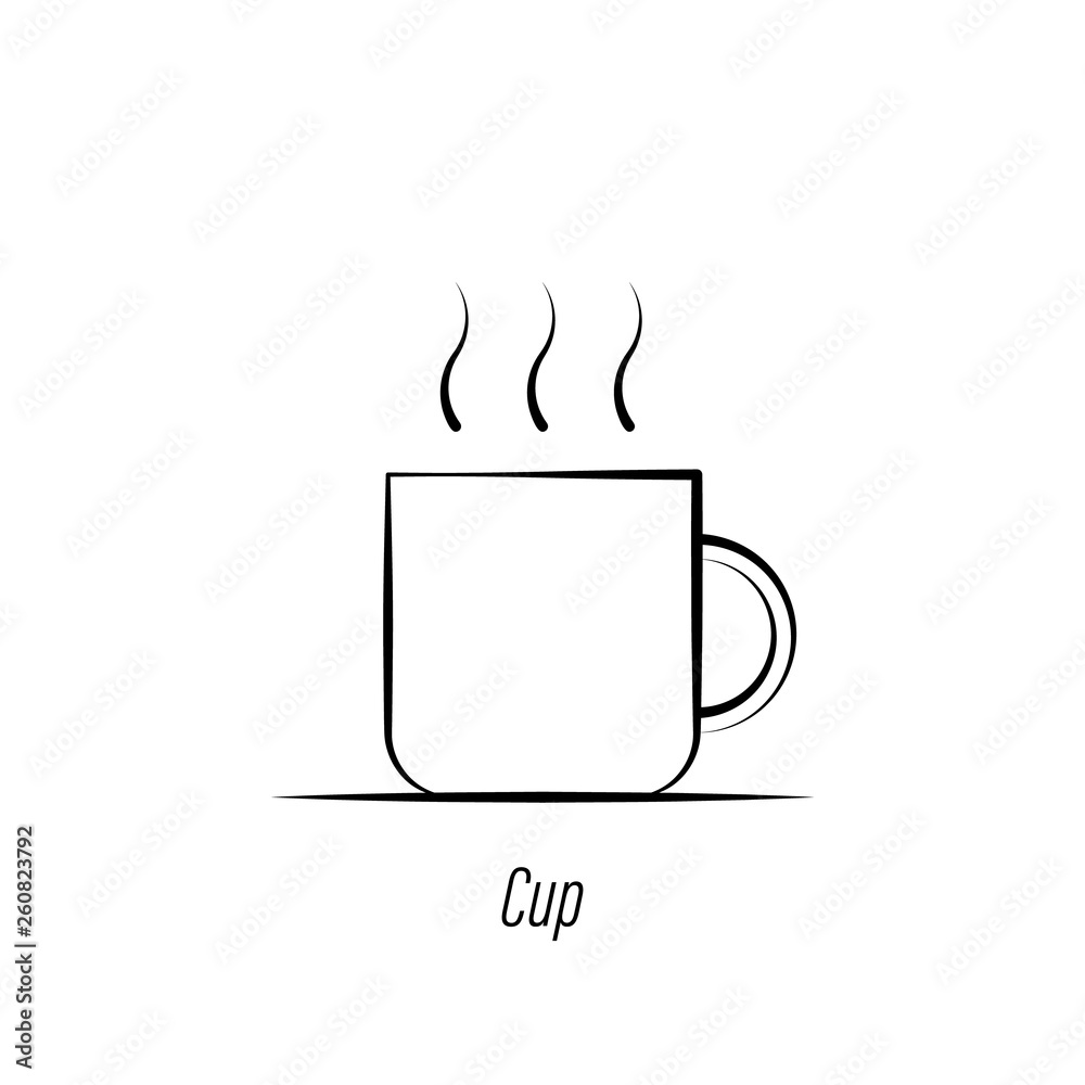 coffee cup hand draw icon. Element of coffee illustration icon. Signs and symbols can be used for web, logo, mobile app, UI, UX coffee cup hand draw icon. Element of coffee illustration icon. Signs and symbols can be used for web, logo, mobile app, UI, UX