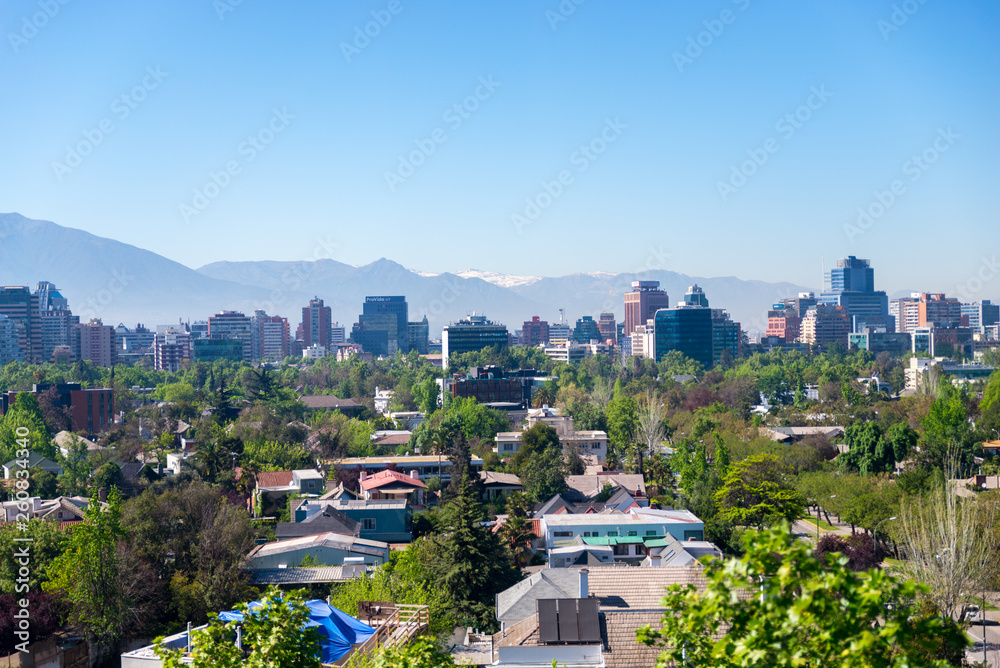 Santiago del Chile visão aérea