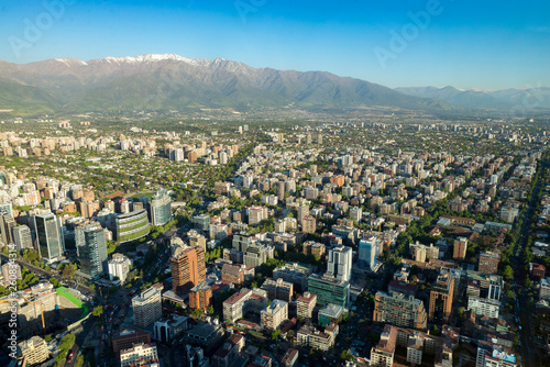 Santiago del Chile visão aérea