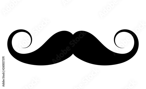 Valokuva Retro style moustache icon