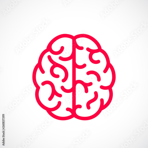 Human mind vector pictogram